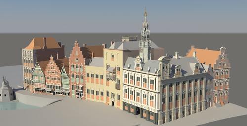 3D model stadhuis Utrecht 1648, Daan Claessen